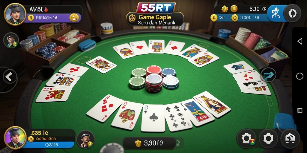 Tampilan gameplay Gaple yang menarik dan interaktif.