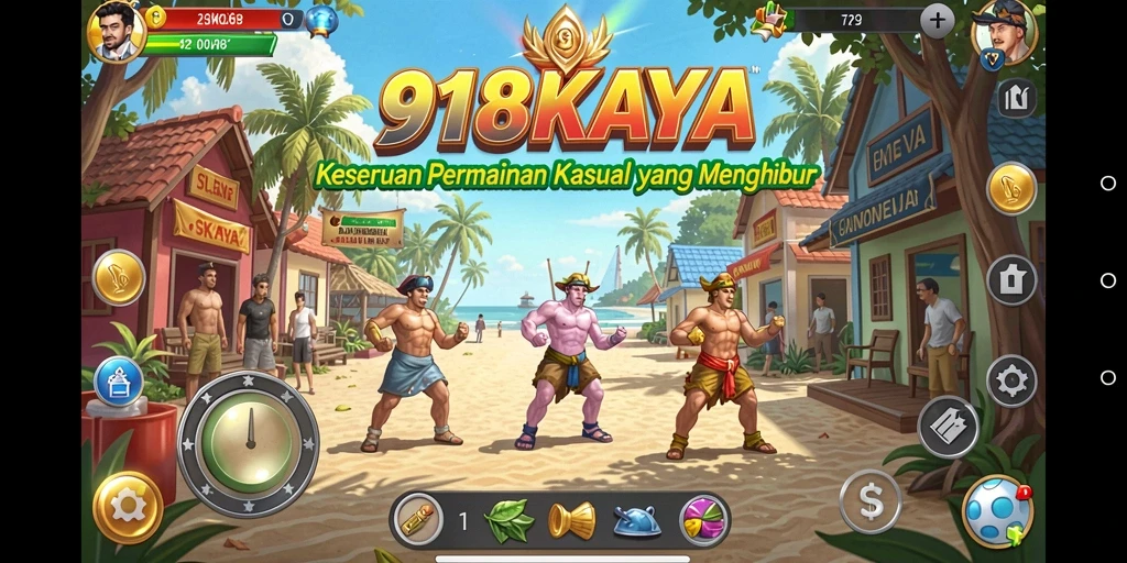 Tampilan gameplay <strong>918KAYA</strong> yang penuh warna dan menyenangkan.
