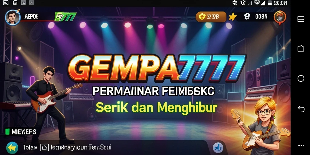 Tampilan screenshot dari gameplay GEMPA777 yang penuh warna dan dinamis.