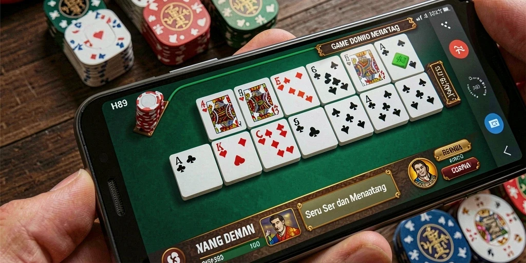 Tangkapan layar gameplay Domino dari H89 yang memukau.