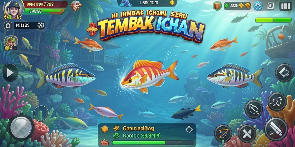Tampilan gameplay Tembak Ikan yang seru di INK789.