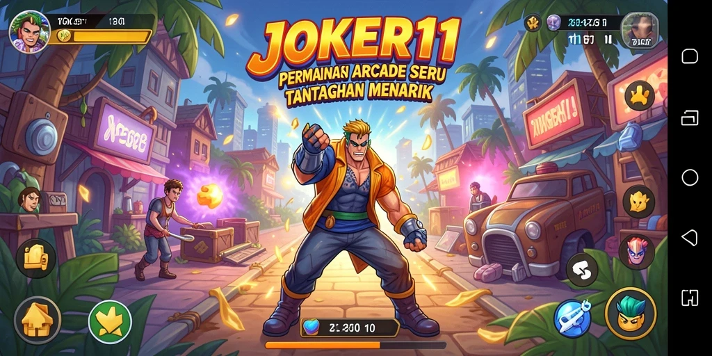 Tampilan screenshot utama JOKER11 dengan aksi gameplay yang menegangkan.