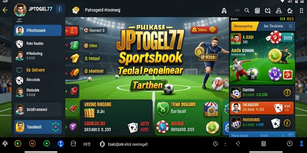 Screenshot JPTOGEL77 menampilkan antarmuka yang menarik untuk taruhan olahraga.