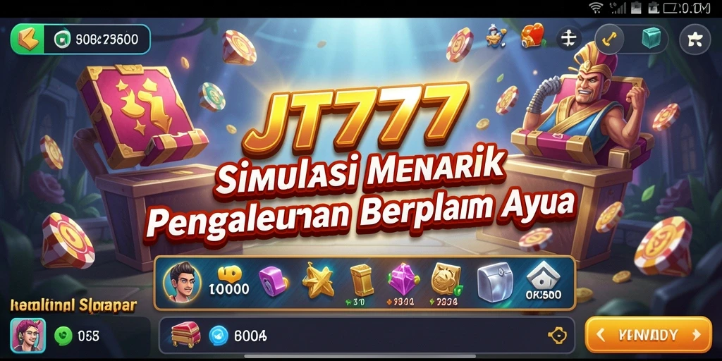 Screenshot gameplay JT777 menunjukkan interaksi yang mendalam dan grafis memukau.