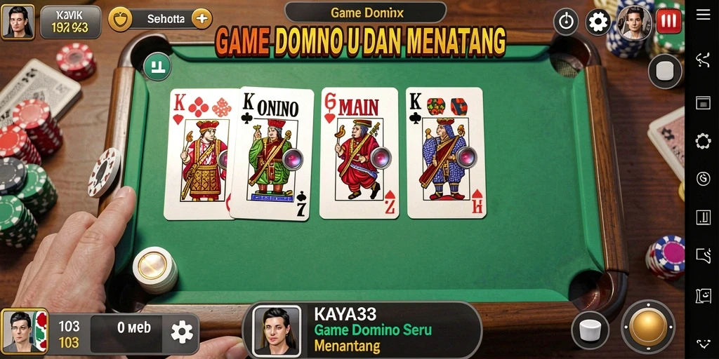 Tampilan gameplay Domino yang menarik di KAYA33.