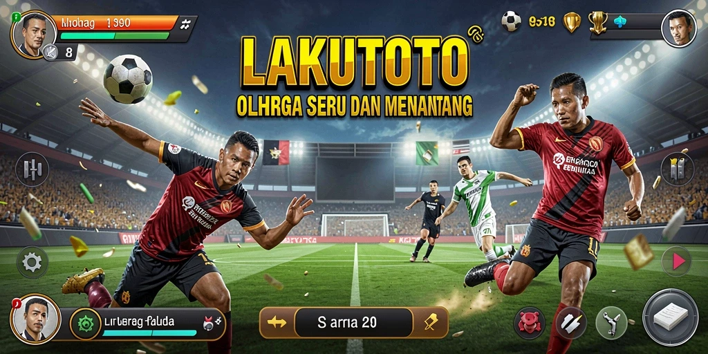 Tampilan seru dari gameplay <strong>LAKUTOTO</strong> yang menunjukkan kompetisi olahraga.