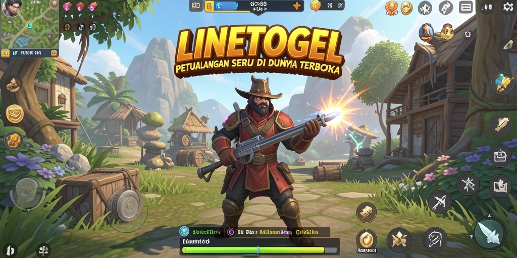 Tampilan gameplay seru dan bebas di dunia terbuka LINETOGEL.