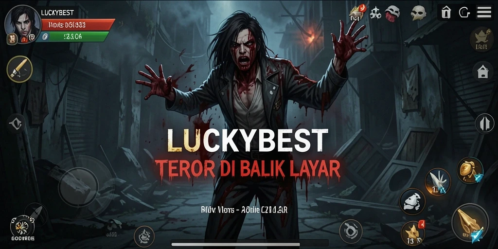 Gameplay LUCKYBEST menampilkan momen-momen horor yang mendebarkan.
