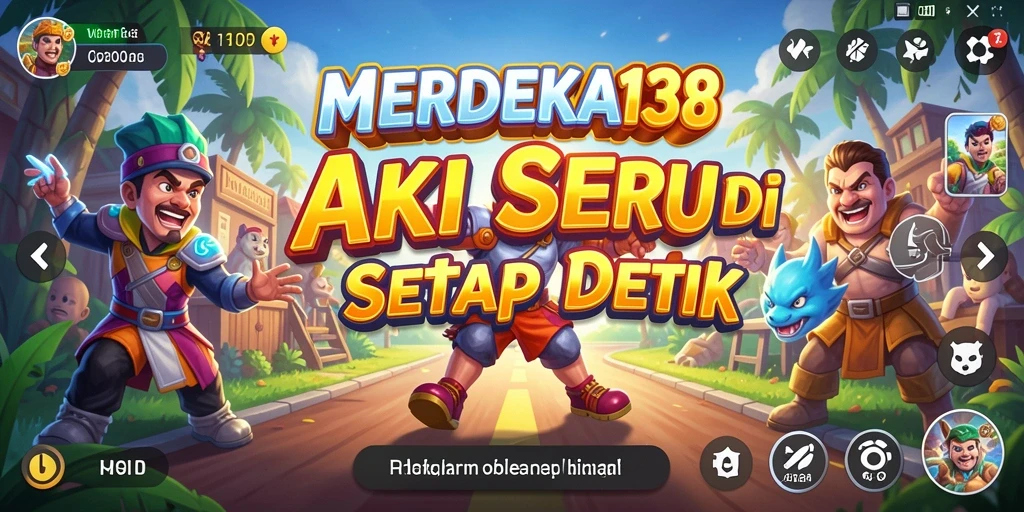 Screenshot MERDEKA138 menunjukkan aksi mendebarkan di battlefield.