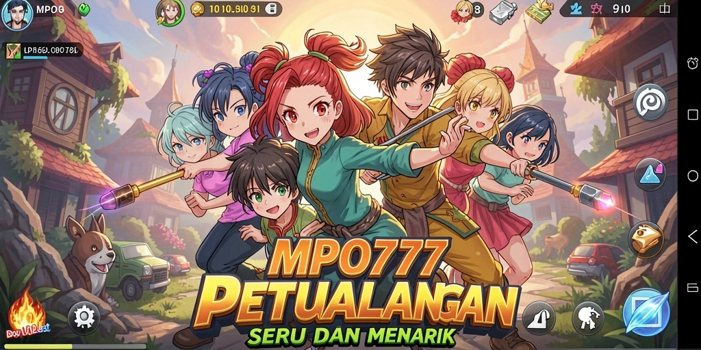 Tampilan gameplay MPO777 yang menarik dengan karakter Anime mengesankan.
