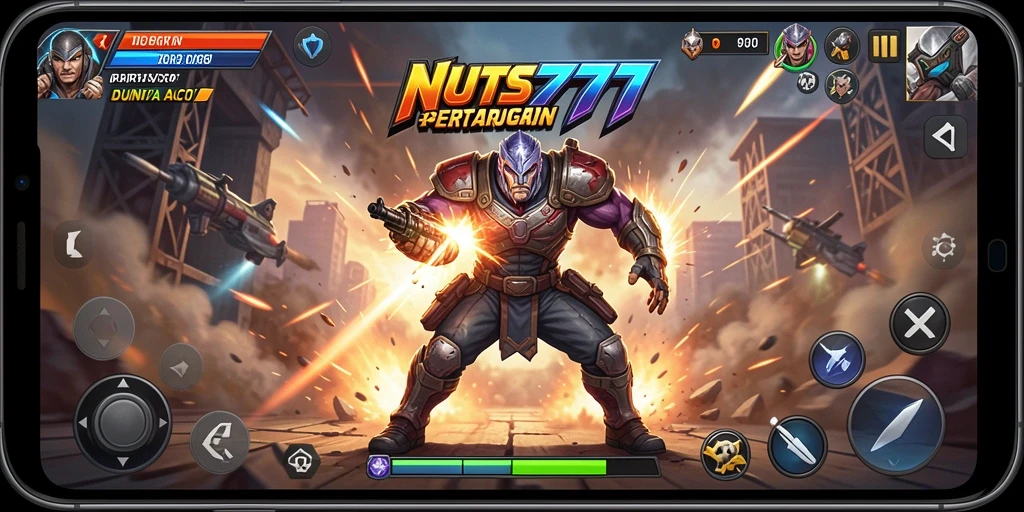 Tampilan screenshot gameplay NUTS777 yang intens dan menarik.
