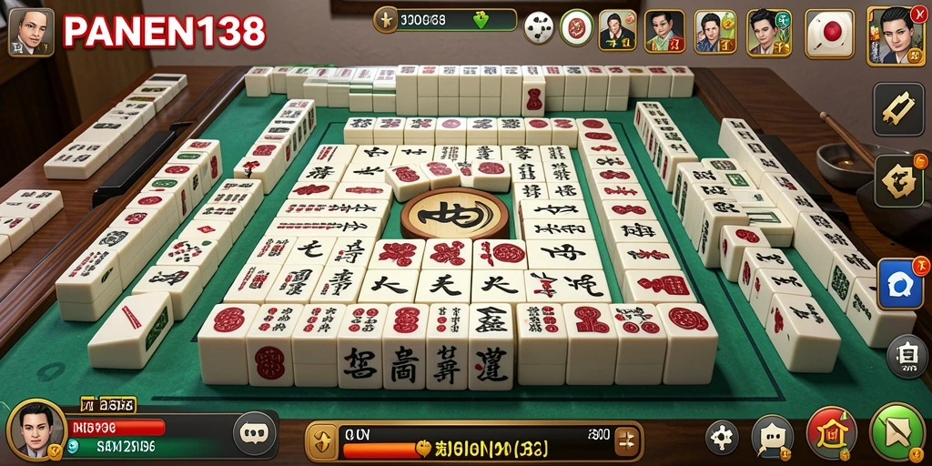 Tampilan gameplay seru dalam game Mahjong PANEN138.