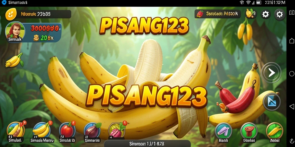 Screenshot gameplay PISANG123 yang menampilkan dunia simulasi yang menarik.