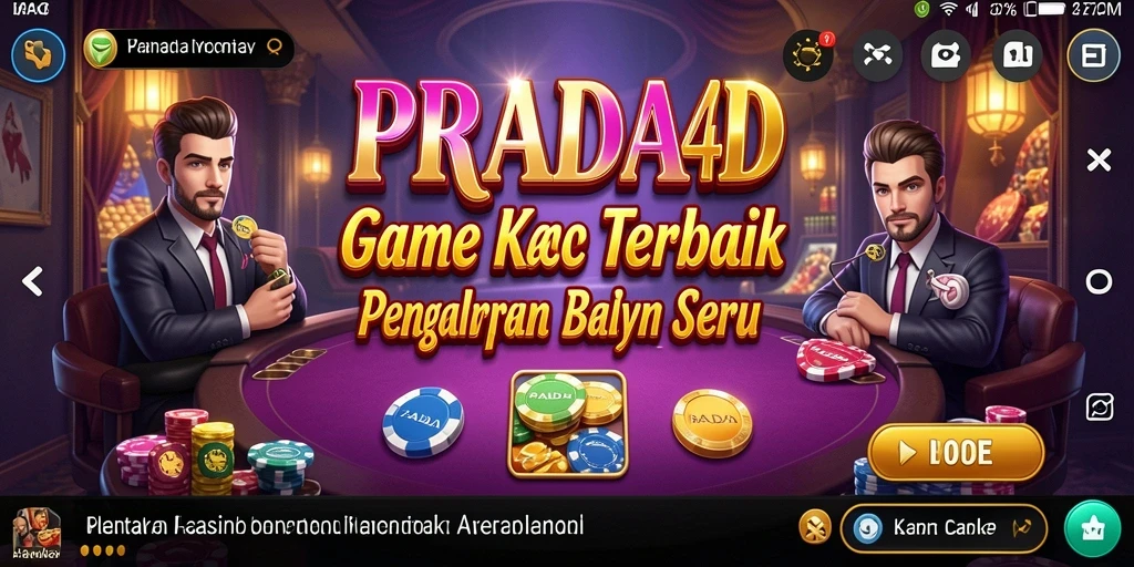 Tampilan gameplay seru di PRADA4D dengan berbagai permainan Kasino.