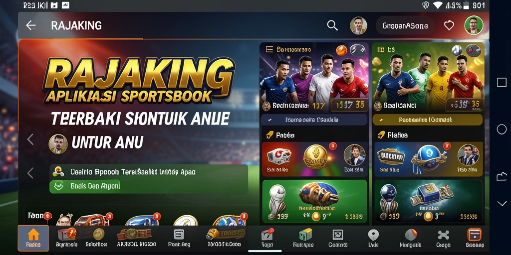 Tampilan gameplay RAJAKING yang mendebarkan dan menarik.