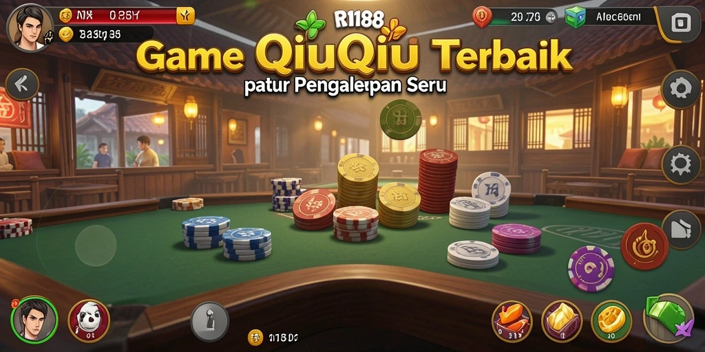 Tampilan seru gameplay QiuQiu di RI188.