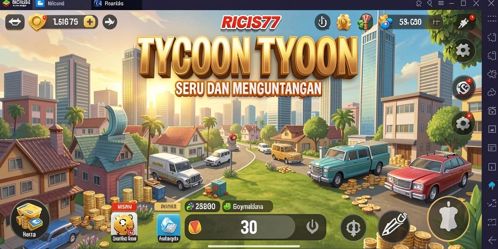 Tampilan gameplay Tycoon yang menarik dan penuh strategi.