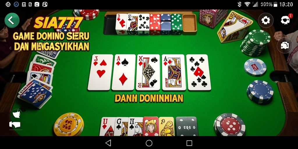 Screenshot gameplay SIA777 menampilkan momen seru permainan Domino.