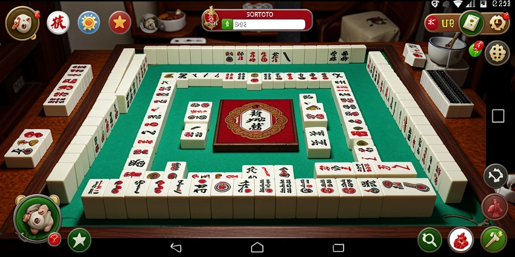 Screenshot SORTOTO menampilkan gameplay Mahjong yang seru dan menarik.