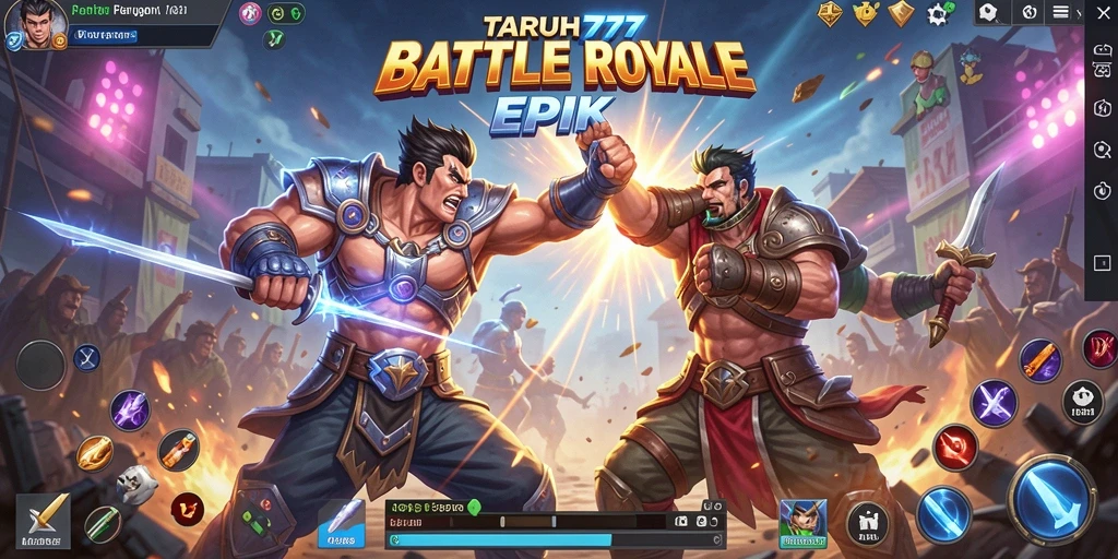 Tampilan gameplay TARUH777 dengan pertarungan yang seru dan strategi.