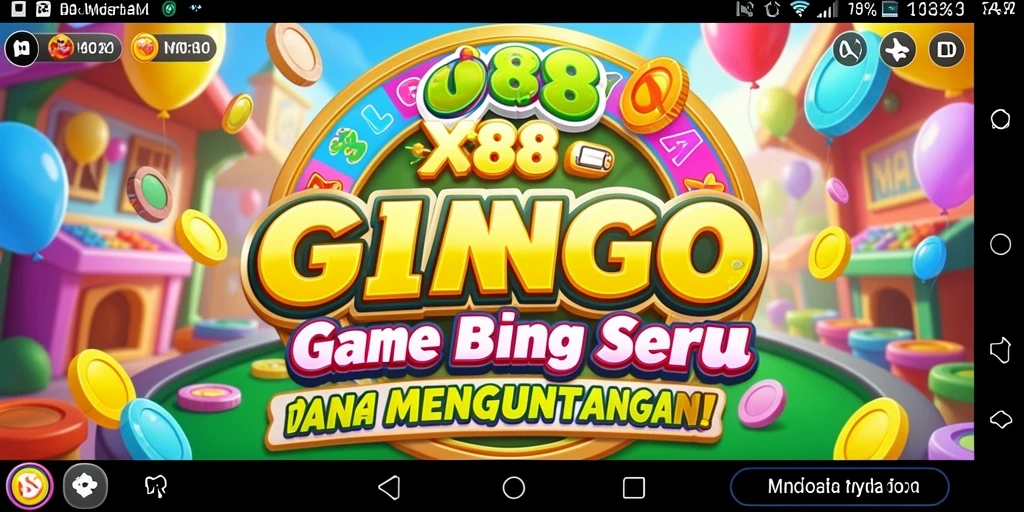 Tampilan gameplay X88 yang menampilkan keseruan permainan Bingo.